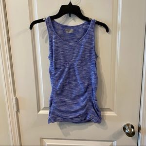 Athleta Purple Space Dyed Ruched Tank Size XS